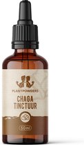 Plantpowders - Chaga Tinctuur - Chaga Paddenstoel - Plantaardig Voedingssupplement - Druppelflesje - Hoog Gedoseerd - 50ml