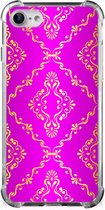 Coque pour téléphone portable iPhone SE 2022/2020 | Coque iPhone 8/7 Nice en TPU avec bord transparent Rose Baroque
