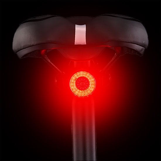 Lightyourbike ® BRAKE - Achterlicht Racefiets, Mountainbike & Stadsfiets - Slim Remlicht - LED & Oplaadbaar