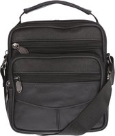 Kleine leren schoudertas heren dames S | Crossbody tas heren leder | Nektas heren | Reporter tas | Werktas klein | Heren tas klein
