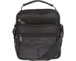 Kleine leren schoudertas heren dames S | Crossbody tas heren leder | Nektas heren | Reporter tas | Werktas klein | Heren tas klein