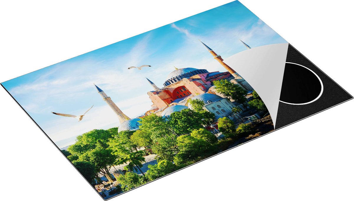 Chefcare Inductie Beschermer Hagia Sophia Moskee in Istanbul - 77x51 cm - Afdekplaat Inductie - Kookplaat Beschermer - Inductie Mat