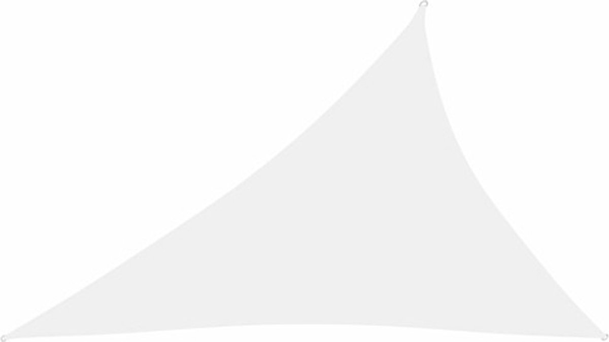 vidaXL Zonnescherm driehoekig 4x5x6.4 m oxford stof wit