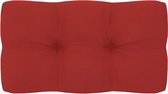 vidaXL Bankkussen pallet 70x40x10 cm rood