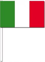 10 drapeaux agitant Italie 12 x 24 cm