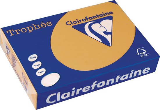 Clairefontaine Trophée Pastel A4 mokkabruin 160 g 250 vel