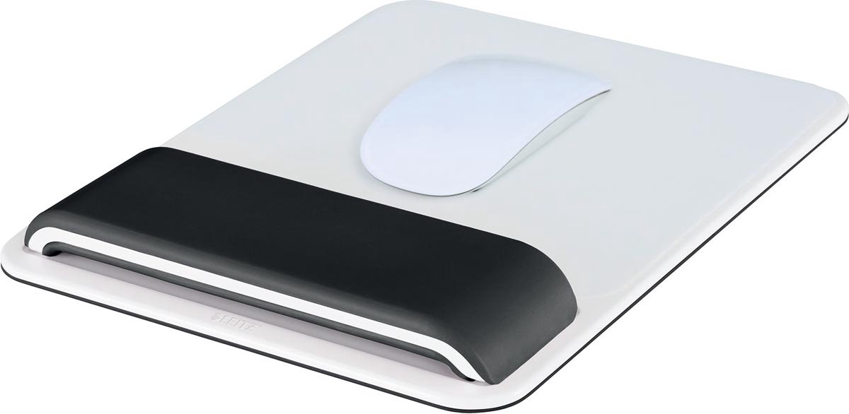 Leitz WOW Ergo Ergonomische Muismat met Verstelbare Polssteun - voor Optische - en Lasermuis - Zwart