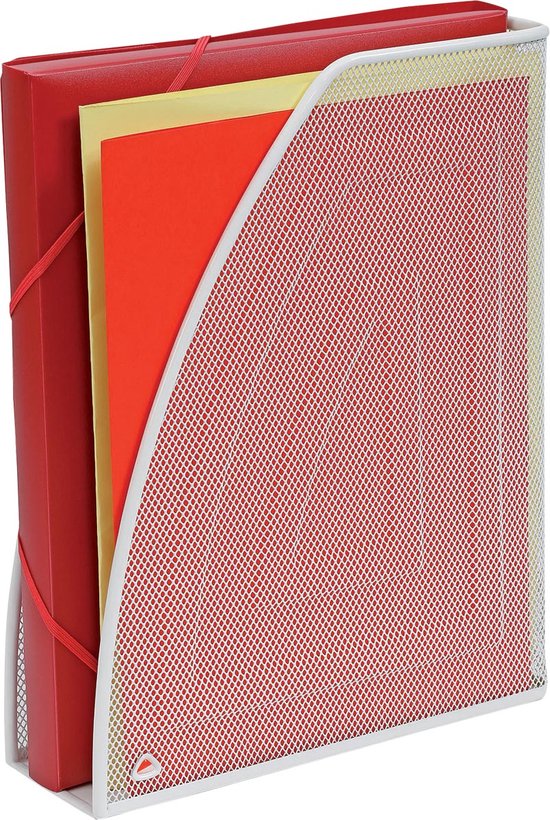 HIHOBDAY Zeitschriftenhalter mit 9 Ebenen, Wandmontage, Zeitschriftenhalter, Mental Mesh Zeitschriftenständer zum Aufhängen, A4 Bürowand-Organizer, Wandordner, Schreibwaren-Organizer für Büro