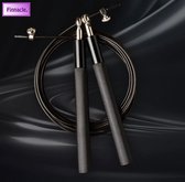 Finnacle - Springtouw - Jump rope - Crossfit - Hoge Snelheid - Duurzaam Staal Slijtvast ontwerp - Zwart