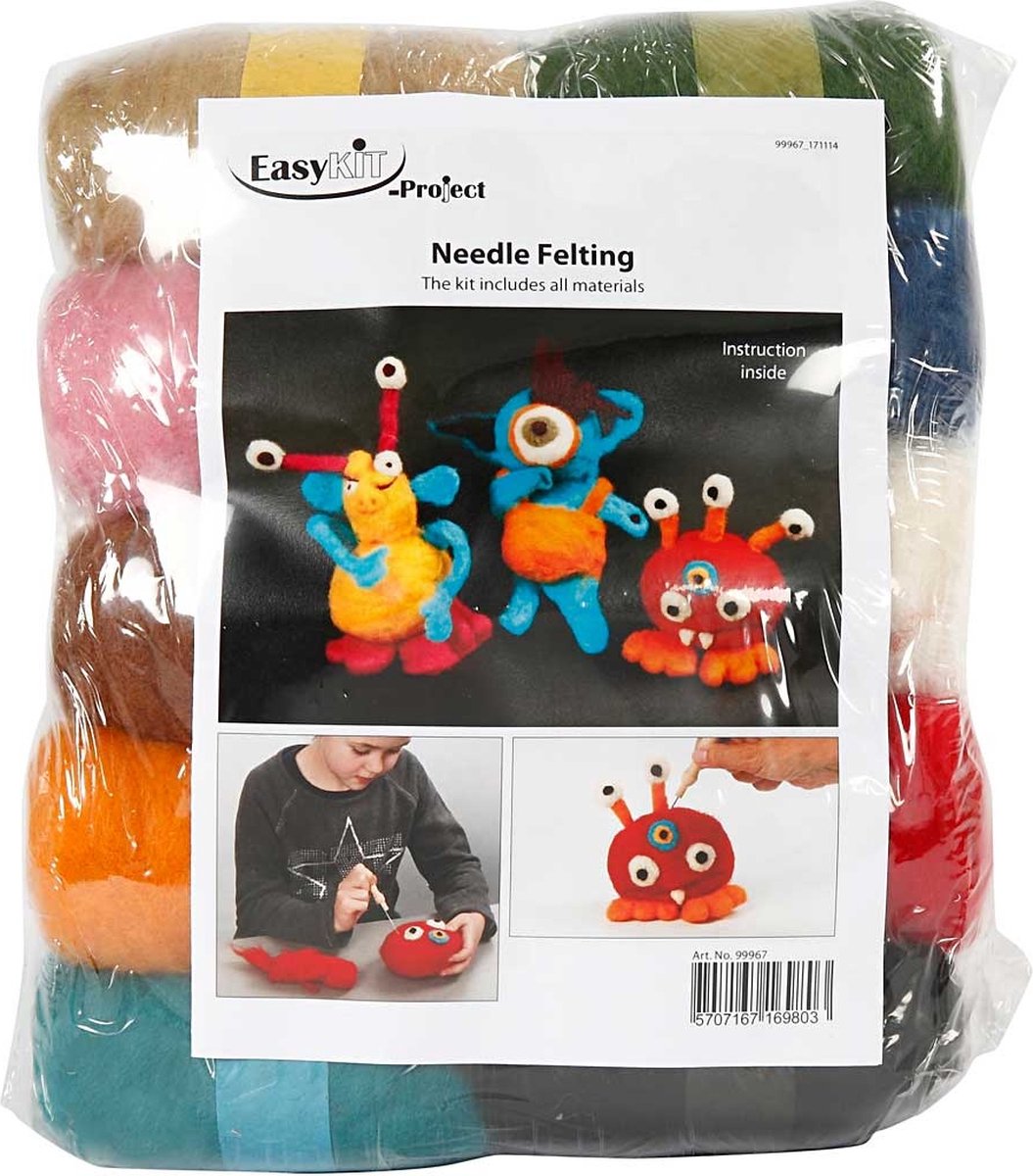 Meecaa DIY Naaldviltenset voor beginners, sterrenhemel koffielandschap