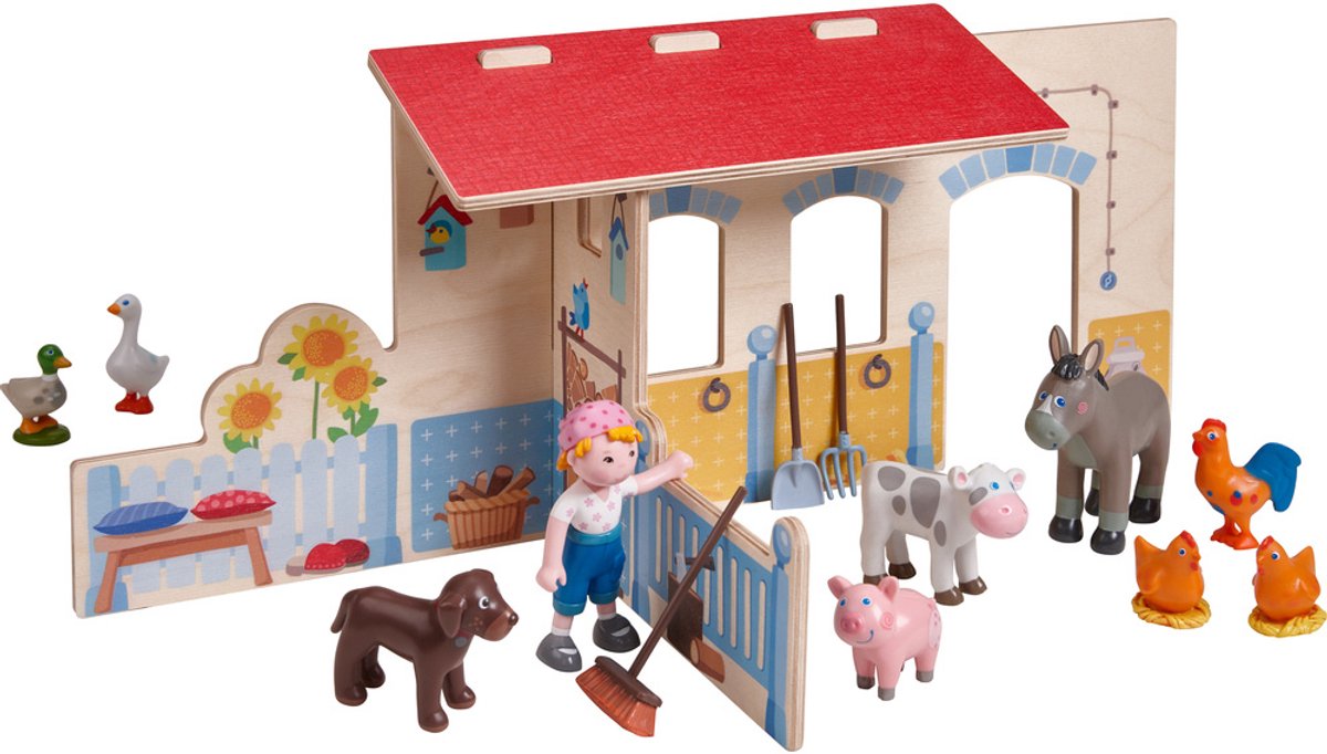 Haba Speelset Boerderij Little Friends Junior 35 Cm Polyvinyl