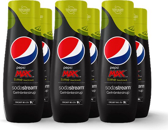 SodaStream - Pepsi Max Lime Siroop - 6x 440ml | bol.com