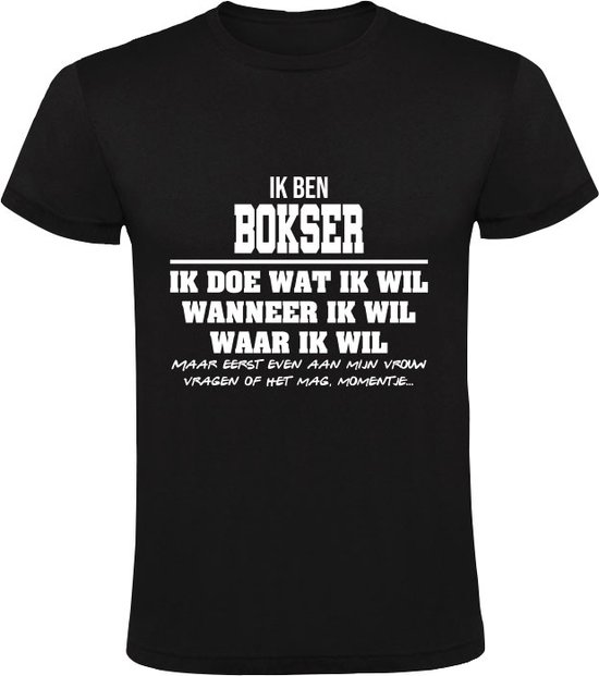 T-shirt homme boxeur | cadeau d'anniversaire | cadeau d'anniversaire | drôle | anniversaire | cadeau | Noir