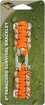 Paracord Armband Iron Buckle (MC-Orange)