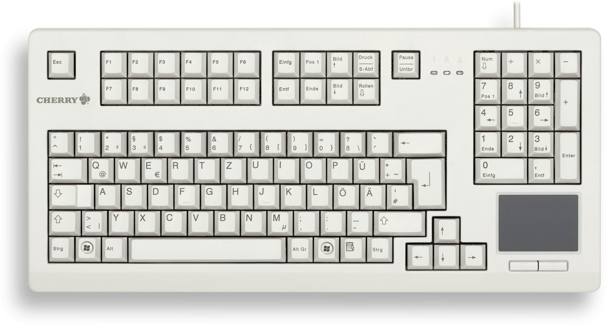 CHERRY TouchBoard G80-11900 toetsenbord USB QWERTY Engels Grijs