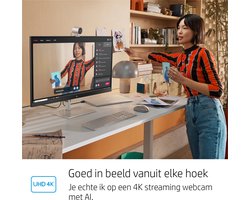 HP 950 - 4K Pro Webcam - Zilver
