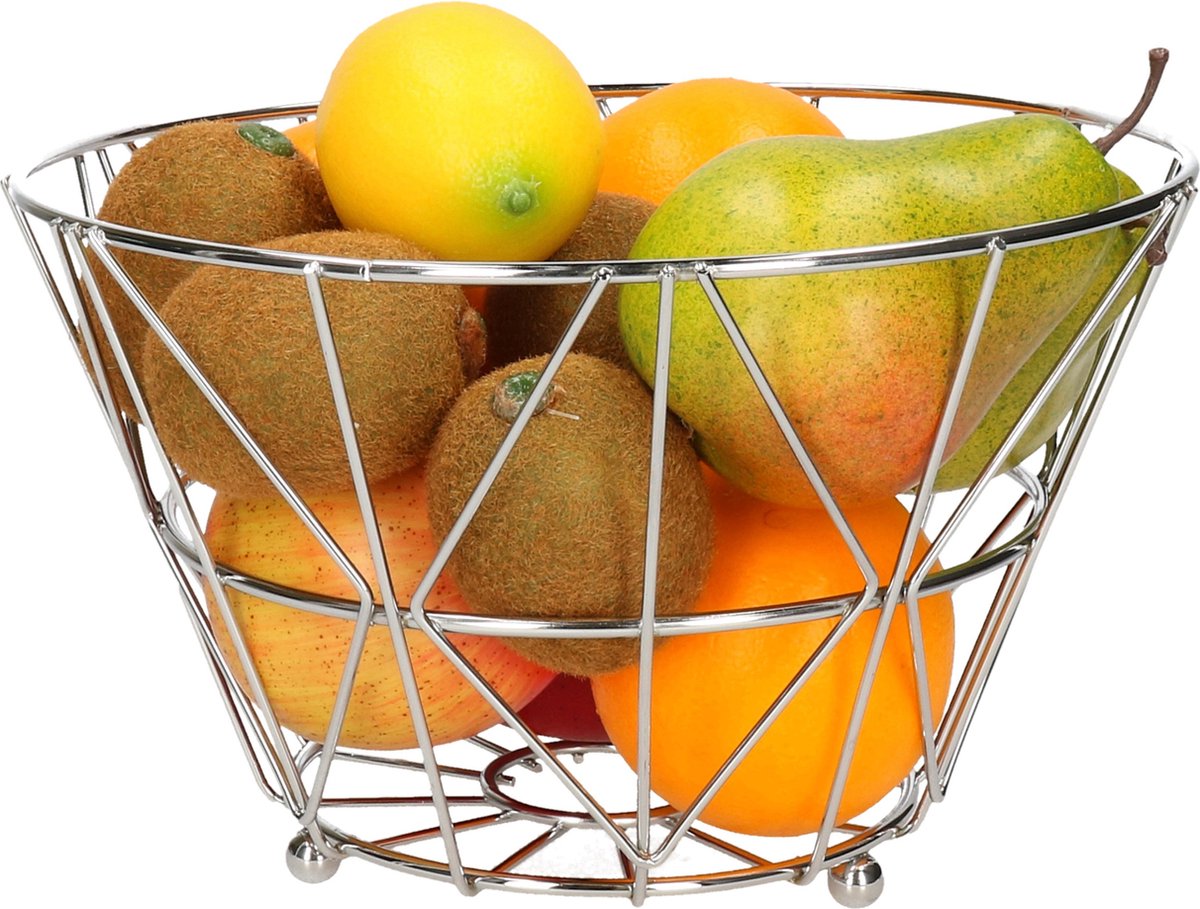 Fruitmand in luxe ronde stalen mand bestel je hier