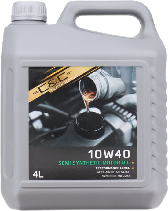 Motorolie 10W40 Semi sinthetische motorolie Geschikt voor benzine, diesel en...
