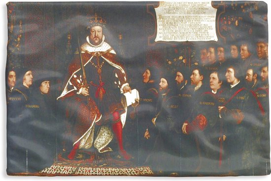 Kussenhoes 60x40 cm - Koning Henry VIII en de kapperchirurgen