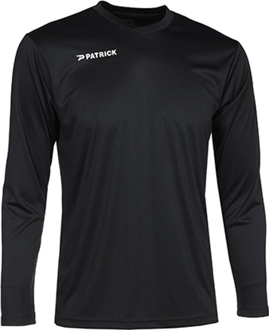 Patrick Pat105 Voetbalshirt Lange Mouw Heren - Zwart | Maat: XL