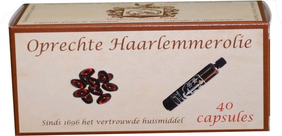 Haarlemmerolie - 40 Capsules - Voedingssupplement