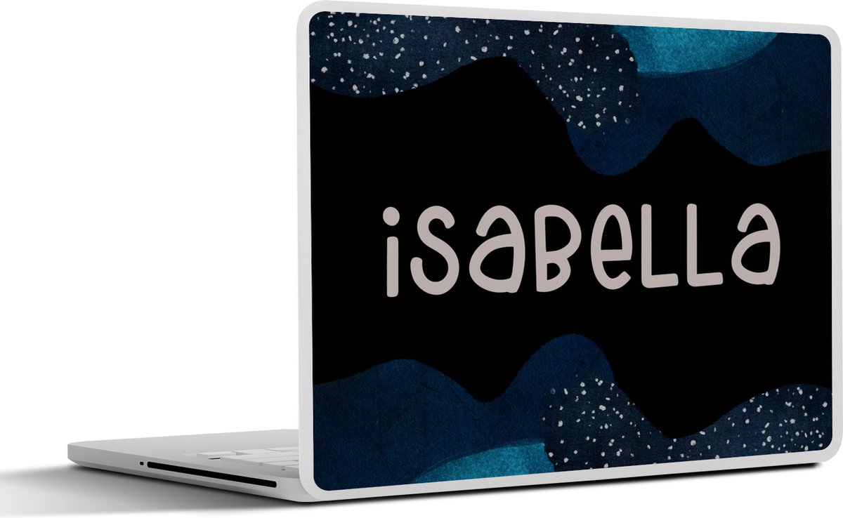 Laptop sticker - 14 inch - Isabella - Pastel - Meisje - 32x5x23x5cm - Laptopstickers - Laptop skin - Cover