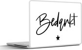 Laptop sticker - 17.3 inch - Bedankt - Quotes - Collega - Spreuken - 40x30cm - Laptopstickers - Laptop skin - Cover