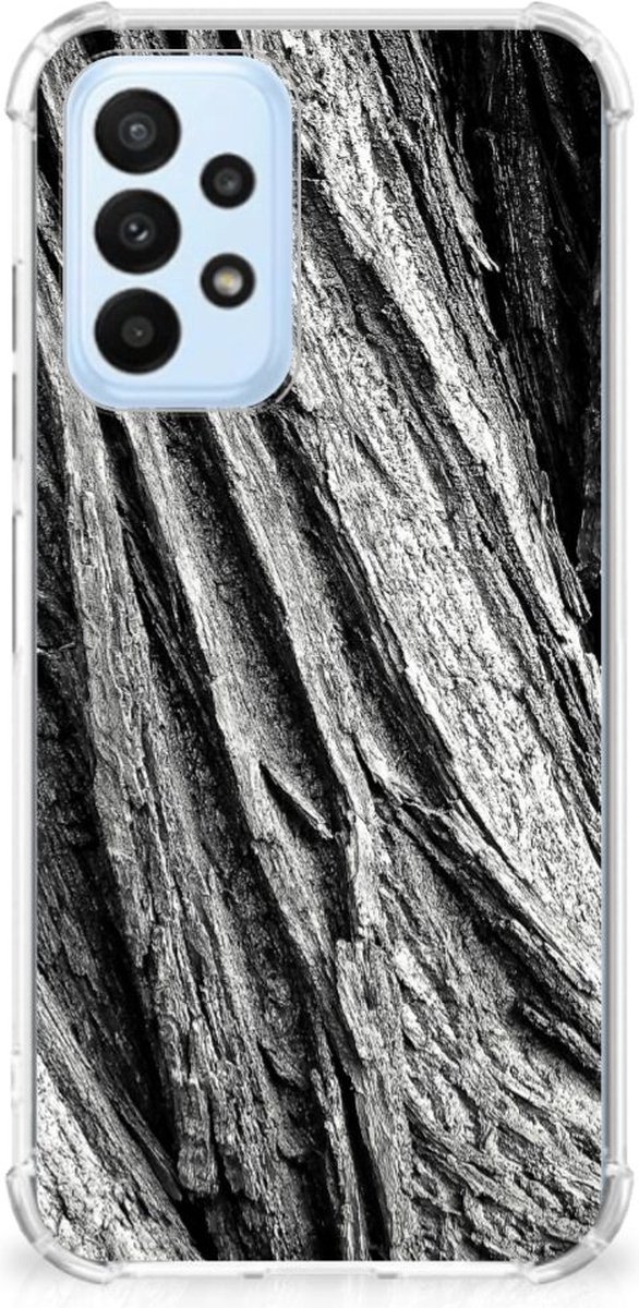 Stevig Telefoonhoesje Samsung Galaxy A23 Boomschors Grijs