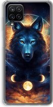 Case Company® - Hoesje geschikt voor Samsung Galaxy A12 hoesje - Wolf Dreamcatcher - Soft Cover Telefoonhoesje - Bescherming aan alle Kanten en Schermrand
