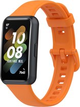 TPU Smartwatch bandje - Geschikt voor Huawei Band 7 TPU bandje - oranje - Strap-it Horlogeband / Polsband / Armband - Huawei Band 7