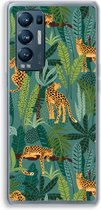 Case Company® - Hoesje geschikt voor Oppo Find X3 Neo hoesje - Luipaard 2 - Soft Cover Telefoonhoesje - Bescherming aan alle Kanten en Schermrand