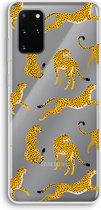 Case Company® - Hoesje geschikt voor Samsung Galaxy S20 Plus hoesje - Luipaard - Soft Cover Telefoonhoesje - Bescherming aan alle Kanten en Schermrand