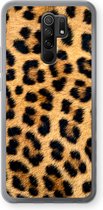 Case Company® - Hoesje geschikt voor Xiaomi Redmi 9 hoesje - Luipaard - Soft Cover Telefoonhoesje - Bescherming aan alle Kanten en Schermrand