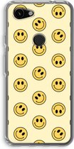 Case Company® - Hoesje geschikt voor Google Pixel 3a hoesje - Smiley N°2 - Soft Cover Telefoonhoesje - Bescherming aan alle Kanten en Schermrand