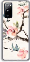 Case Company® - Hoesje geschikt voor Samsung Galaxy S20 FE / S20 FE 5G hoesje - Japanse bloemen - Soft Cover Telefoonhoesje - Bescherming aan alle Kanten en Schermrand
