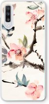 Case Company® - Samsung Galaxy A70 hoesje - Japanse bloemen - Soft Cover Telefoonhoesje - Bescherming aan alle Kanten en Schermrand