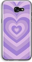 Case Company® - Hoesje geschikt voor Samsung Galaxy A5 (2017) hoesje - Hart Paars - Soft Cover Telefoonhoesje - Bescherming aan alle Kanten en Schermrand