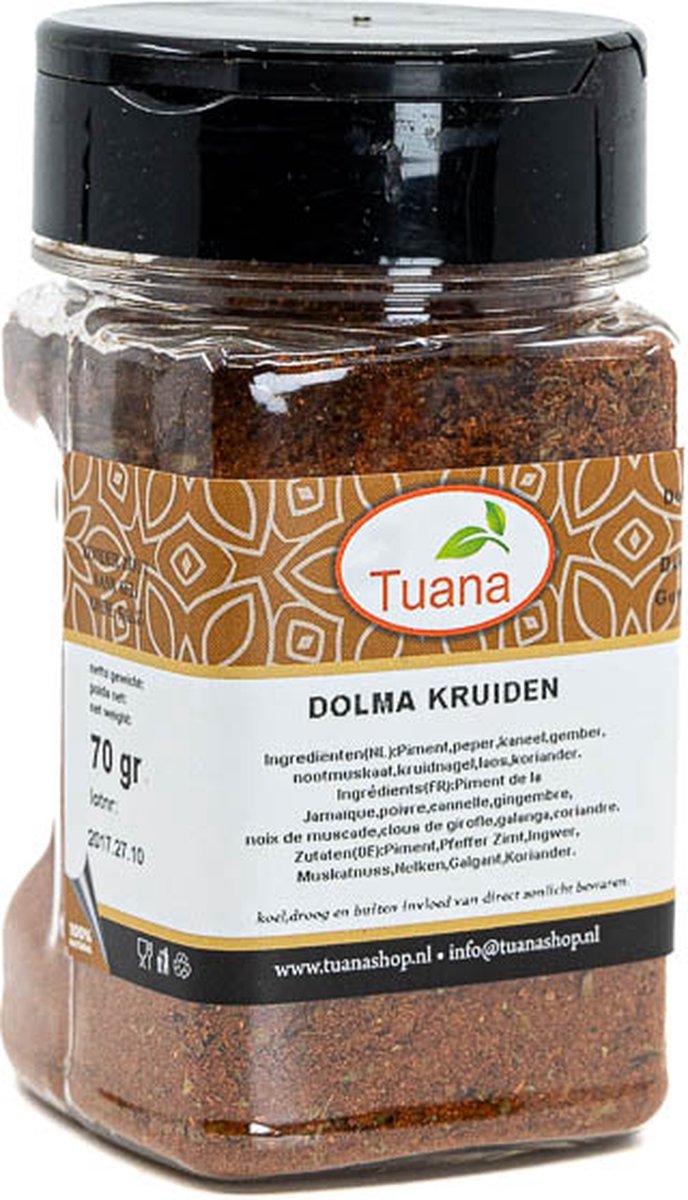 Goedkoopste Tuana Kruiden - Dolma Kruiden - Bakje 50 Gram - Kruiden Zonder Zout - KP0065