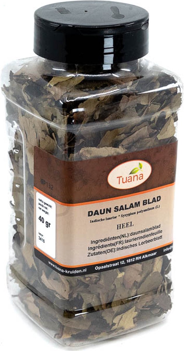 Goedkoopste Tuana Kruiden - Daun Salam Blad - Strooibus 30 Gram - Kruiden Zonder Zout - NP021