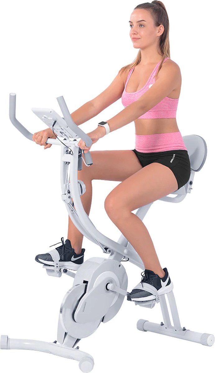 Polaza® Hometrainers - Indoor Fiets - Home trainer Fiets - Hometrainers Fitness - Fitness - Fitnessbike - Trainen - Wit