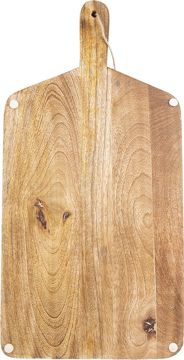 Borrelplank met leren handvatten – beukenhouten - luxe serveerplank - 69×19cm Borrelplank met leren handvatten – beukenhouten - luxe serveerplank - 69×19cm