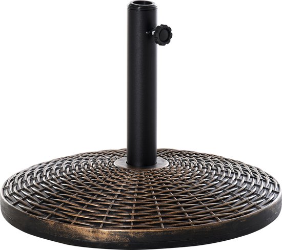 Outsunny zonneschermstandaard, 25 kg, stevig en duurzaam, ideaal voor buitengebruik