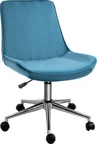 HOMCOM Chaise de bureau chaise pivotante réglable en hauteur chaise pivotante 360 ° velours pivotant 836-134