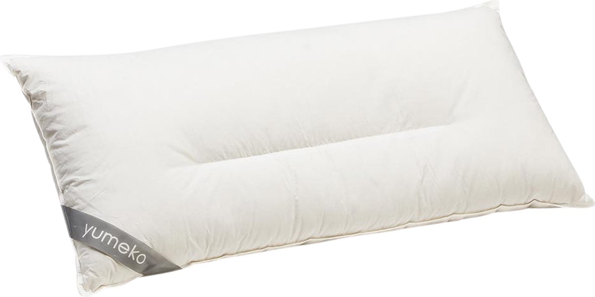 Yumeko hoofdkussen ganzendons 40x80 zacht - Biologisch & ecologisch