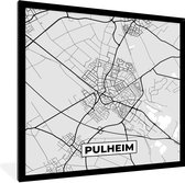Fotolijst incl. Poster - Stadskaart - Plattegrond - Duitsland - Kaart - Pulheim - 40x40 cm - Posterlijst