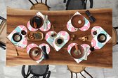 Sets de table - Napperons - Napperons coeur - Licorne - Donut - Bébé - 8 pièces