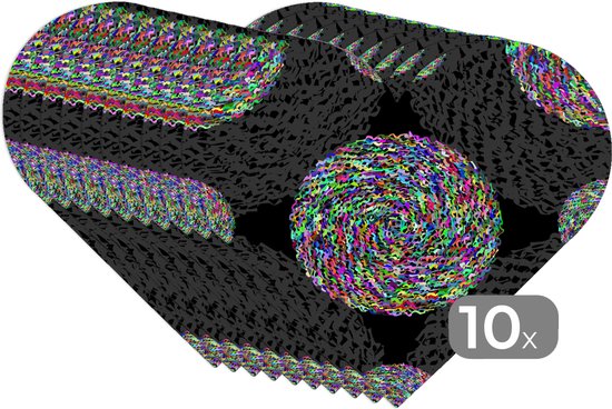 Sets de table - Napperons de table - Napperons coeur - Arc-en-ciel - Design - Cercle - Motifs - 10 pièces
