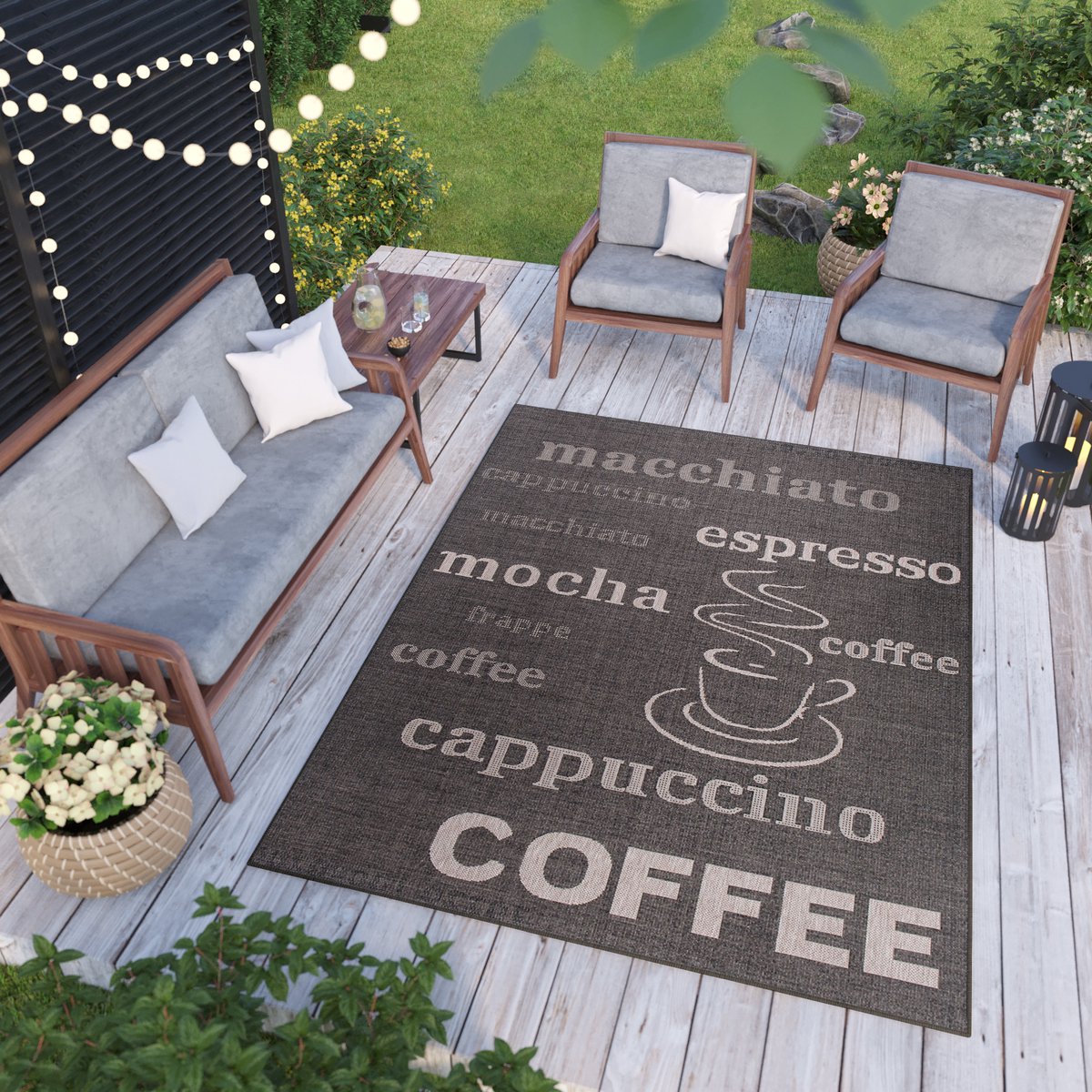 Tapiso Floorlux Vloerkleed Laagpolig Keuken Modern Tapijt Maat– 200x290