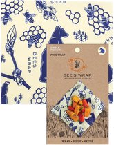 Bee's wrap - single medium Bees & Bears - Duurzaam Lunch Verpakken - Eco Alternatief voor Aluminium en Plastic Folie