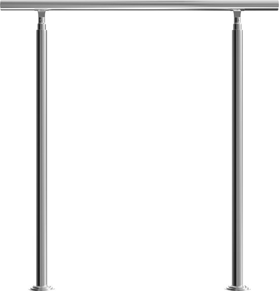 Monzana main courante en acier inoxydable - 100 cm sans barres - balustrade en acier inoxydable